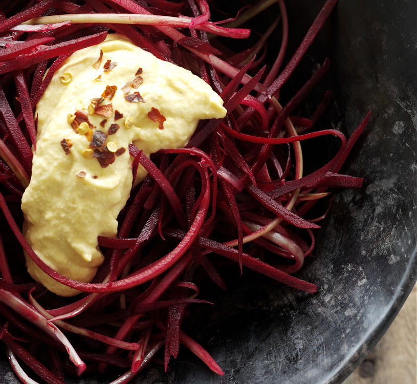 beet noodles are a healthy alternative to other noodles, try it out. thor-bjorg.com